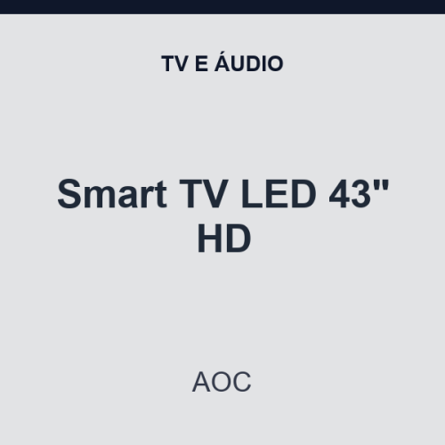 Smart TV LED AOC 43" HD