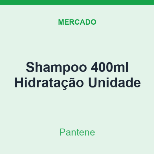 Shampoo 400ml Pantene Hidratação Unidade