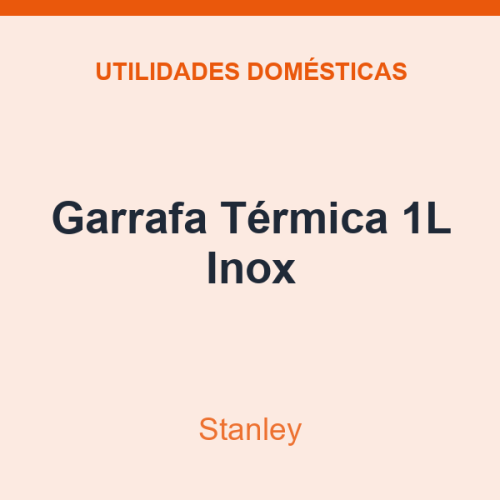 Garrafa Térmica Stanley 1L Inox