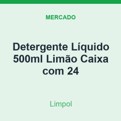 Detergente Líquido 500ml Limpol Limão Caixa com 24
