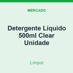Detergente Líquido 500ml Limpol Clear Unidade