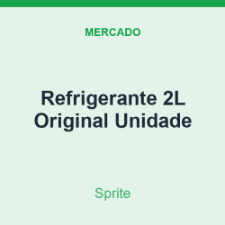Refrigerante 2L Sprite Original Unidade