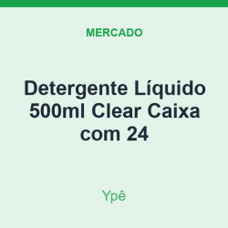 Detergente Líquido 500ml Ypê Clear Caixa com 24