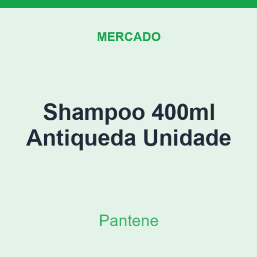 Shampoo 400ml Pantene Antiqueda Unidade