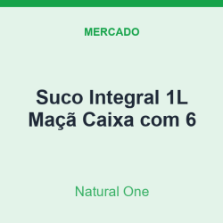 Suco Integral 1L Natural One Maçã Caixa com 6