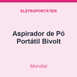 Aspirador de Pó Mondial Portátil Bivolt
