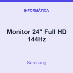 Monitor Samsung 24" Full HD 144Hz