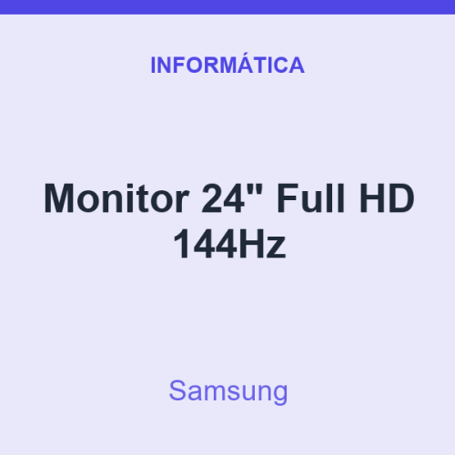 Monitor Samsung 24" Full HD 144Hz