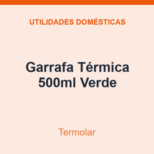 Garrafa Térmica Termolar 500ml Verde