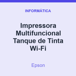 Impressora Multifuncional Epson Tanque de Tinta Wi-Fi