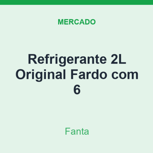 Refrigerante 2L Fanta Original Fardo com 6