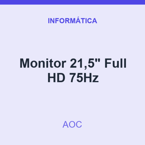 Monitor AOC 21,5" Full HD 75Hz