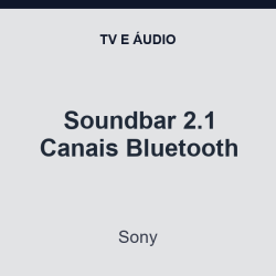 Soundbar Sony 2.1 Canais Bluetooth