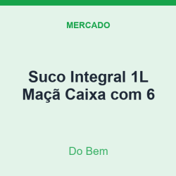 Suco Integral 1L Do Bem Maçã Caixa com 6
