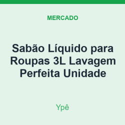 Sabão Líquido para Roupas 3L Ypê Lavagem Perfeita Unidade