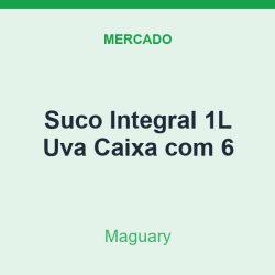 Suco Integral 1L Maguary Uva Caixa com 6