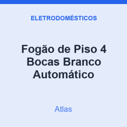 Fogão de Piso Atlas 4 Bocas Branco Automático