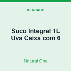 Suco Integral 1L Natural One Uva Caixa com 6