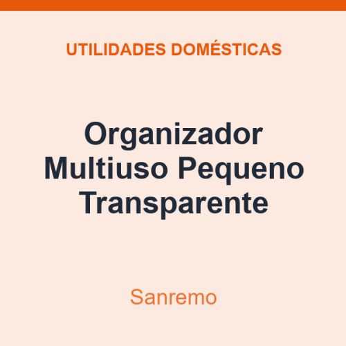 Organizador Multiuso Sanremo Pequeno Transparente