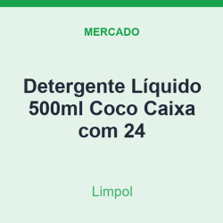 Detergente Líquido 500ml Limpol Coco Caixa com 24