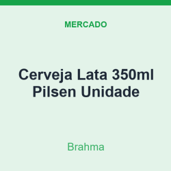 Cerveja Lata 350ml Brahma Pilsen Unidade