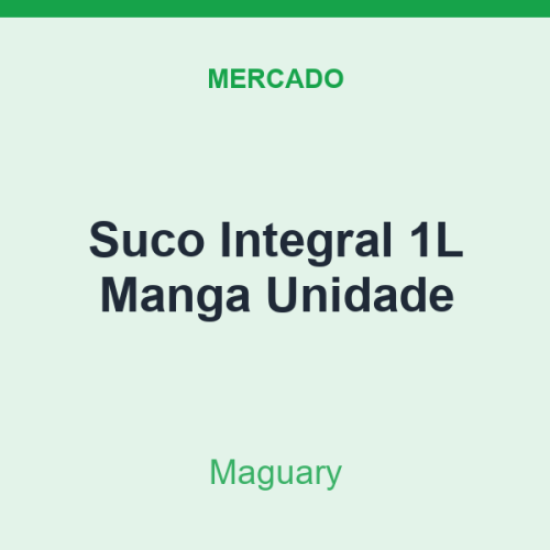 Suco Integral 1L Maguary Manga Unidade