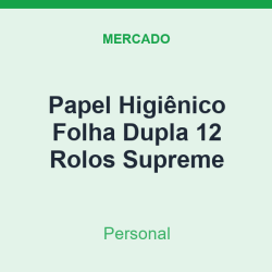 Papel Higiênico Folha Dupla Personal 12 Rolos Supreme
