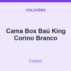 Cama Box Baú Castor King Corino Branco