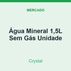 Água Mineral 1,5L Crystal Sem Gás Unidade