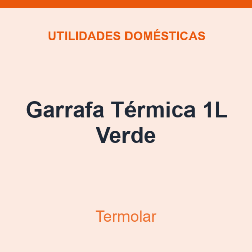 Garrafa Térmica Termolar 1L Verde