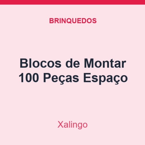 Blocos de Montar Xalingo 100 Peças Espaço
