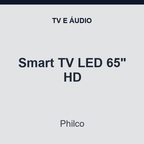 Smart TV LED Philco 65" HD