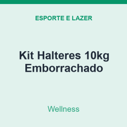 Kit Halteres Wellness 10kg Emborrachado