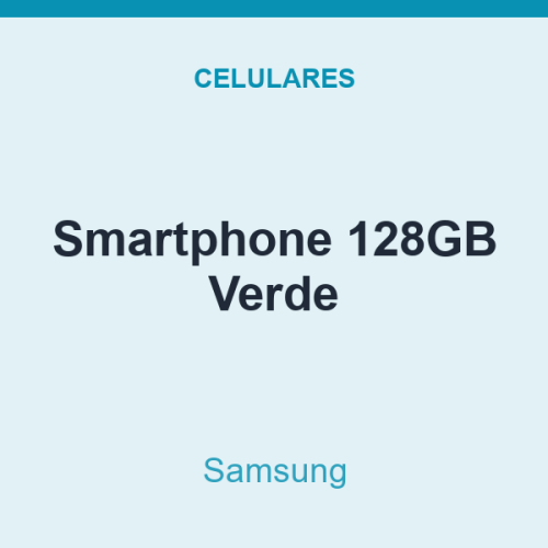 Smartphone Samsung 128GB Verde