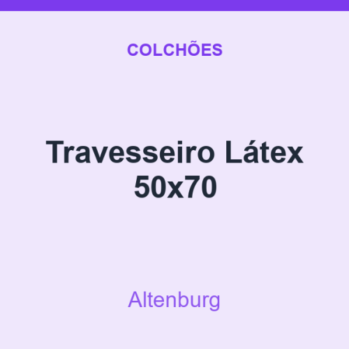 Travesseiro Altenburg Látex 50x70