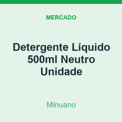 Detergente Líquido 500ml Minuano Neutro Unidade