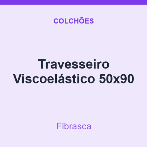 Travesseiro Fibrasca Viscoelástico 50x90