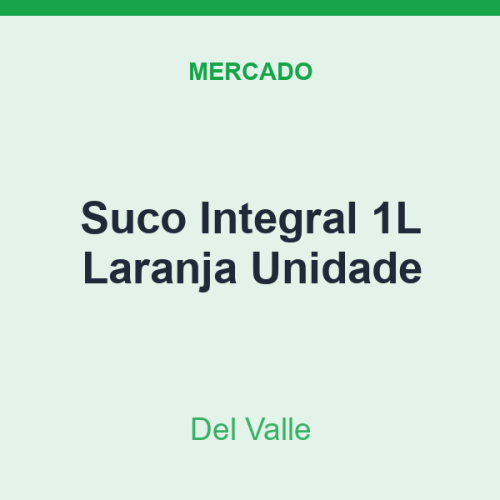 Suco Integral 1L Del Valle Laranja Unidade