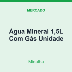 Água Mineral 1,5L Minalba Com Gás Unidade
