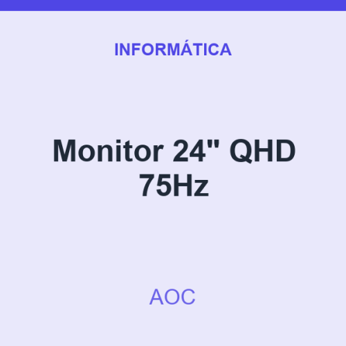 Monitor AOC 24" QHD 75Hz