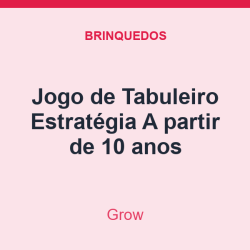 Jogo de Tabuleiro Grow Estratégia A partir de 10 anos