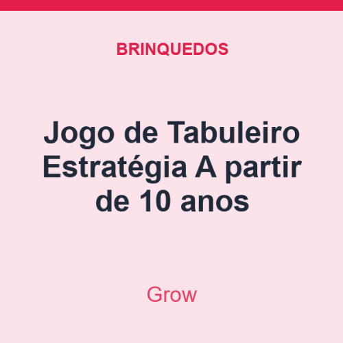 Jogo de Tabuleiro Grow Estratégia A partir de 10 anos