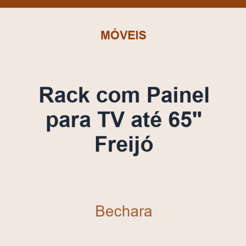 Rack com Painel para TV Bechara até 65" Freijó
