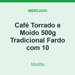 Café Torrado e Moído 500g Melitta Tradicional Fardo com 10