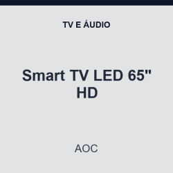 Smart TV LED AOC 65" HD
