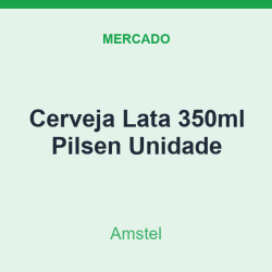 Cerveja Lata 350ml Amstel Pilsen Unidade