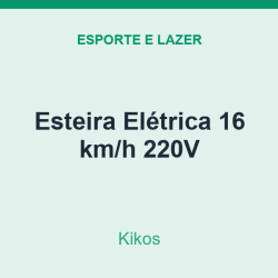 Esteira Elétrica Kikos 16 km/h 220V
