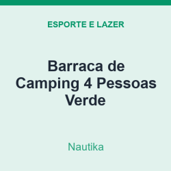 Barraca de Camping Nautika 4 Pessoas Verde