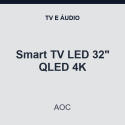 Smart TV LED AOC 32" QLED 4K