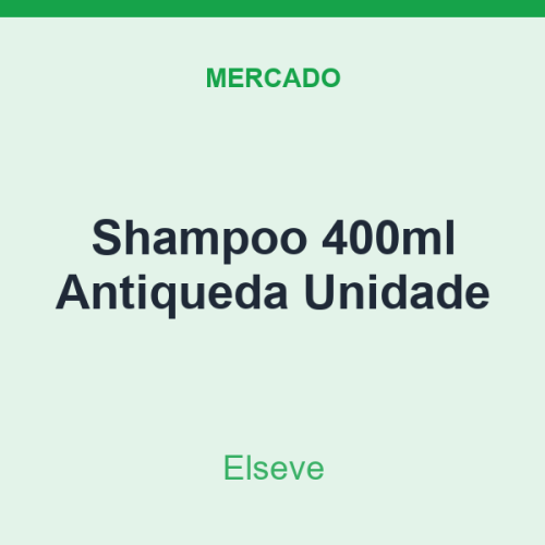 Shampoo 400ml Elseve Antiqueda Unidade